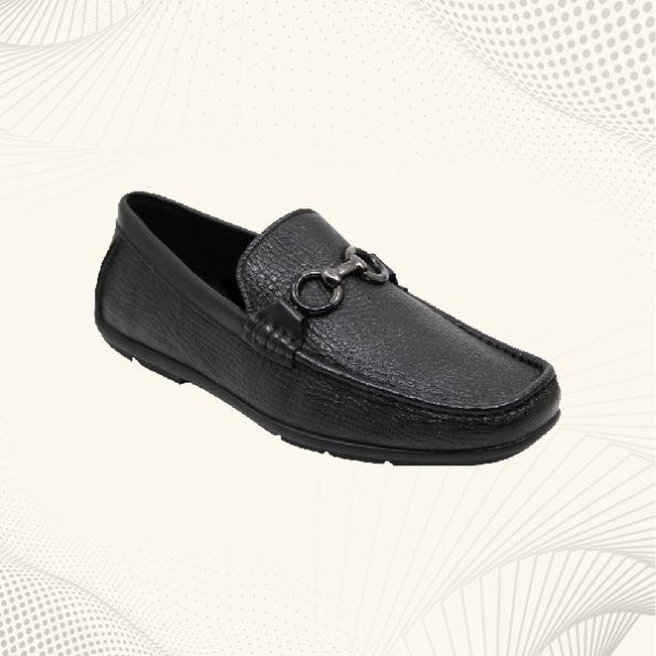 Men Black Casual Leather Shoes-02