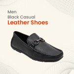 Men Black Casual Leather Shoes-06