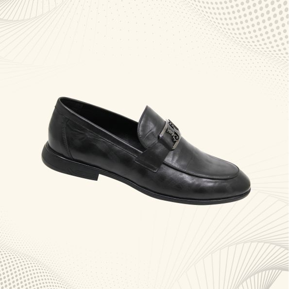 Men Buckle detailed Leather Formal Loafers