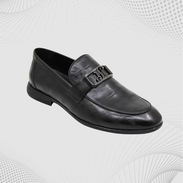 Men Buckle detailed Leather Formal Loafers