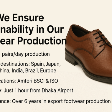 How We Ensure Sustainability in Our Footwear Production